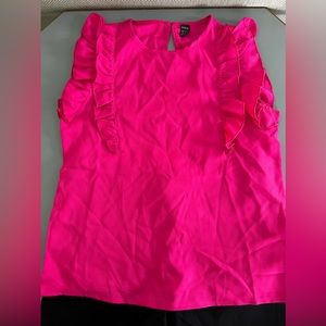 🆕Barbie Pink Blouse women’s top NWOT super cute!!